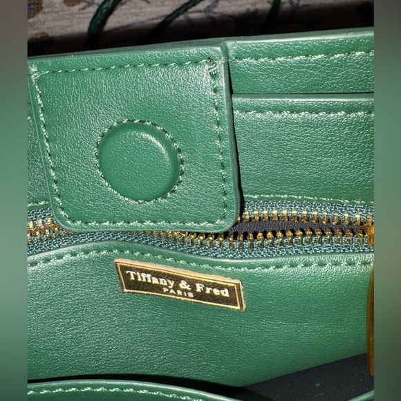 Fred and Tiffany woven leather top handle shoulder bag hunter green - Picture 15 of 15